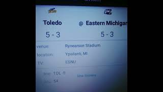 Toledo vs Eastern Michigan College Football 11224 Prediction Free Pick [upl. by Lyrradal]