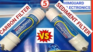 5 Difference between SEDIMENT FILTER and CARBON FILTER amp THIER BENEFITS IN RO WATER FILTER [upl. by Ecinrev152]