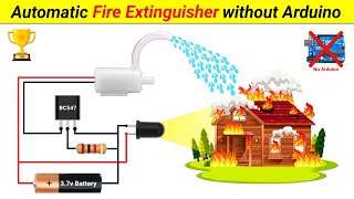 Inspire Award Project  How to make Automatic Fire Extinguisher without Arduino  Science Project [upl. by Nirmak74]