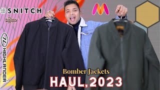 Bomber Jackets for men 2023  Snitch  Roadster  Highlander  Puffer  Black Bomber Jacket for Men [upl. by Faust320]