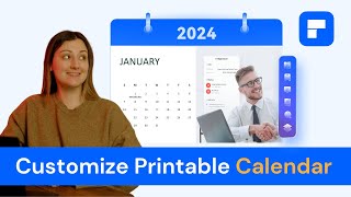 Customize Printable Business Calendar 2024 [upl. by Ainomar]