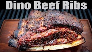 Dino Beef Ribs  Lone Star Grillz Pellet Smoker [upl. by Namyaw]