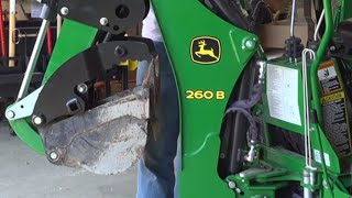 NEW Hydraulic Thumb for John Deere Compact Tractor Backhoes [upl. by Assiled926]