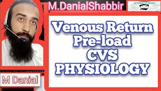 Venous return preload CVS Physiology M Danial Shabbir [upl. by Neidhardt]