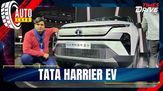 Tata Harrier EV Unveiled at Auto Expo 2023 😎  Detailed Walkaround [upl. by Sirromal]