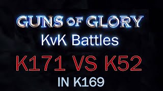 Crown Invasion KvK Battles K171 vs K52 in Kingdom 169 [upl. by Mei286]