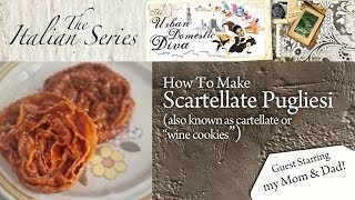 How To Make Scartellate Pugliese also known as cartellate or quotwine cookiesquot [upl. by Eiznekam82]