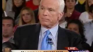 MSNBCs Hardball College Tour John McCain  Villanova [upl. by Mazel45]