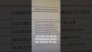 NAASÓN YA NO ES APODERADO LEGAL DEL PASTEL EN GDL [upl. by Leupold]