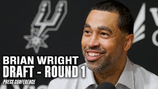 San Antonio Spurs Brian Wrights PostDraft Press Conference  06262024 [upl. by Laforge]