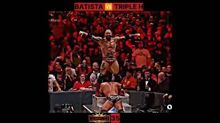 BATISTA 🆚 TRIPLE H WRESTLEMANIA 35 shorts short [upl. by Nash]