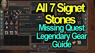 All 7 Signet Stones and Missing Quest Guide  Unlock Legendary Items  Drova [upl. by Nuhsyar]