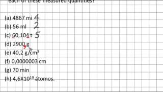 Lecciones de Química Introducción a la Química Problemas de cifras significativas 001 [upl. by Thesda94]