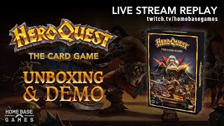 HEROQUEST The Card Game UNBOXING amp DEMO [upl. by Feilak]