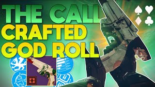 The 1 Weapon That You NEED To Craft in Final Shape The Call CRAFTED GOD ROLL Review  Destiny 2 [upl. by Saibot]