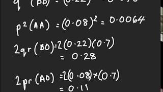 Answer to Hardy Weinberg Question Involving Multiple Alleles [upl. by Emerald276]