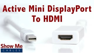 4K Ultra HD Active Mini DisplayPort to HDMI Adapter  Makes Video Easy 3856 [upl. by Jagir472]