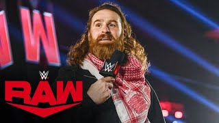 A proud Sami Zayn speaks to his people in Arabic Raw highlights Nov 4 2024 [upl. by Pihc445]