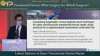 Latest Options in Open Parastomal Hernia Repair [upl. by Otrebilif]