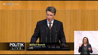 Norbert Nemeth  Wahl eines Mitgliedes der Volksanwaltschaft  20112024 [upl. by Tonina]