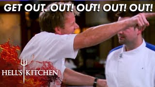 Gordon Ramsay Has Enough amp Kicks J Out During Service  Hells Kitchen [upl. by Arteid]