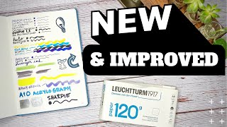 Leuchtturm1917 120G Bullet Journal Review and Pen Test [upl. by Lirpa]