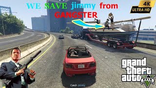 GTA5 CAN MICHEAL SAVE JIMMY FROM GANGSTER GTA V EP5 [upl. by Ayotna]