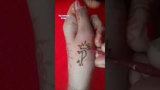 P✨💞alphabet tattoo mehndi designP💞letter mehndi design designshortsmehandiyoutubeshortsmehndi [upl. by Iah347]