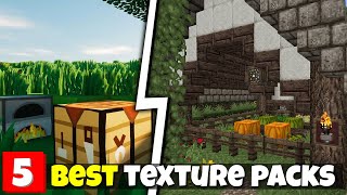 Top 5 BEST Texture Packs In Minecraft Bedrock [upl. by Cleodal]