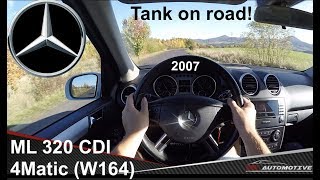 Mercedes ML 320 CDI 4Matic 2007 POV Test Drive  Acceleration 0  200 kmh [upl. by Godding]