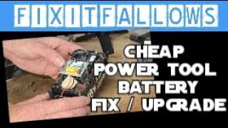 Makita Dewalt Milwaukee Battery fix  upgrade Replacing power tool internal 18650 cells [upl. by Alleoj871]