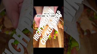 High protein wrap food cooking fitmeals recipe chicken highprotein wrap [upl. by Onairot]