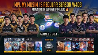 KEMENANGAN BERGAYA HOMEBOIS TUMPASKAN RAJA LAUTAN🔥 HOMEBOIS VS TODAK GAME 1 MPL MY S13 MOBILE LEGEND [upl. by Olonam192]