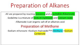 Preparation of alkanes lesson 4 [upl. by Mas610]