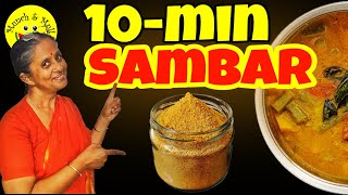 How to make Instant Sambar at Home in Just 10 min with Instant Sambar Premix Recipe [upl. by Anirav474]