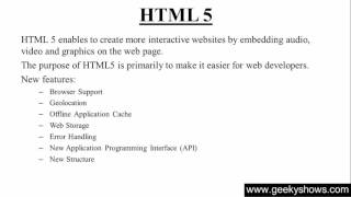 12 Features of HTML 5 Hindi [upl. by Ancel599]