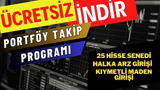 ÜCRETSİZ Portföy Takip Programı 2023 Halka Arz Gümüş ve Altın Takipli Excel Borsa Takip Uygulaması [upl. by Adiraf]