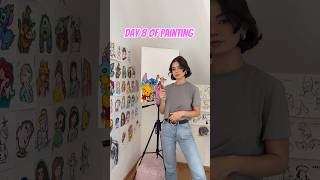 painting paintingprocess paintingideas art artist viralvideo dc fyp [upl. by Ayrad]