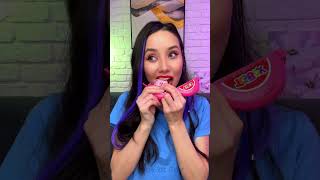 Chew Your Beauty 💄🍬✨The Ultimate Edible Lipstick Hack funny [upl. by Aden]