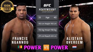 UFC francis ngannou vs alistair overeem [upl. by Emee746]