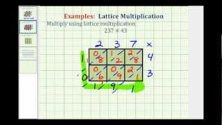 Lattice Multiplication  Whole Number Multiplication [upl. by Ainehs]