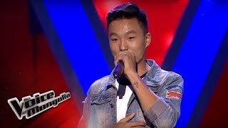 MunkhErdeneI  quotSixteen tonsquot  Blind Audition  The Voice of Mongolia 2018 [upl. by Mauer]