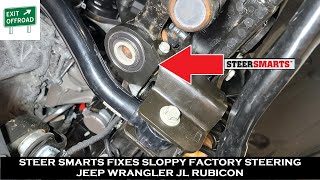 Steer Smarts fixes sloppy steering Jeep Wrangler JL Rubicon brace installation [upl. by Devaj]