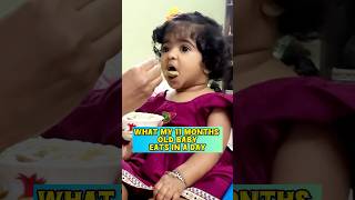 What my 11 months old baby eats in a day  Taahira recipe  South Indian Mom shorts food healthy [upl. by Bina]