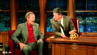 Hugh Laurie on Late Late Show with Craig Ferguson 2012 [upl. by Enelyad610]