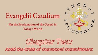 Evangelii Gaudium  Chapter 2 Amid the Crisis of Communal Commitment [upl. by Halimak]