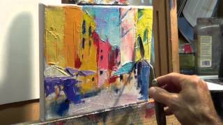 How to Oil Paint Tips tricks with the palette knife [upl. by Adyol164]