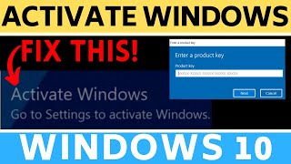 How to Activate Windows 10 [upl. by Aihtiekal]