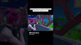 Finding gold pumps 100 shields 1 fortnite fortnitefunny fortniteclips relatable [upl. by Aneg231]