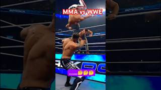 is WWE real or fake  WWE vs MMA fighter fight [upl. by Navap237]